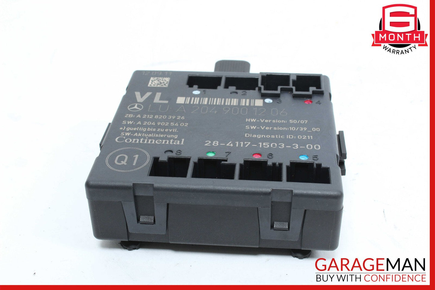 12-15 Mercedes W204 C250 C350 Front Left Driver Side Door Control Module Unit
