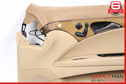 07-09 Mercedes W211 E350 E550 Front Right Interior Door Panel Trim Cover Brown