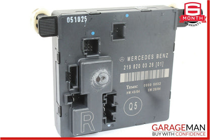 06-11 Mercedes W219 CLS500 CLS55 AMG Rear Right Door Control Module 2198200326