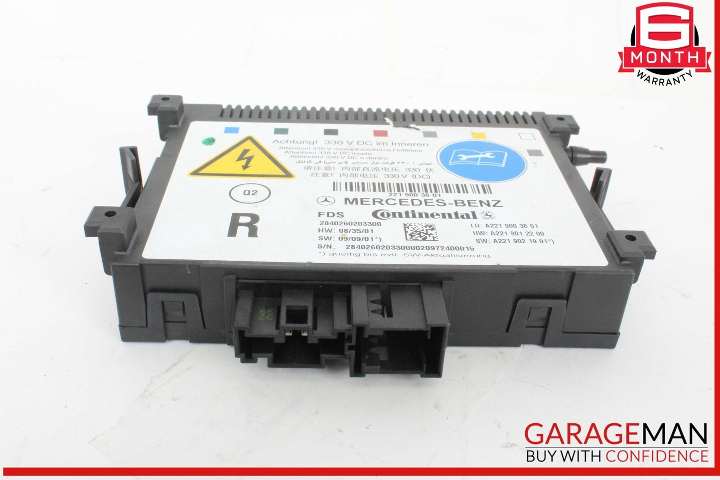 10-13 Mercedes W221 S400 Hybrid Front Right Seat Dynamic Lumbar Control Module