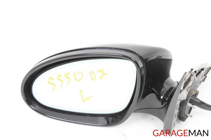 07-09 Mercedes W221 S550 S600 Front Left Side Mirror Door Rear View Black OEM