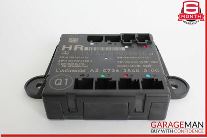 08-18 Mercedes W212 E350 C350 CLS550 Rear Right Side Door Control Module Unit