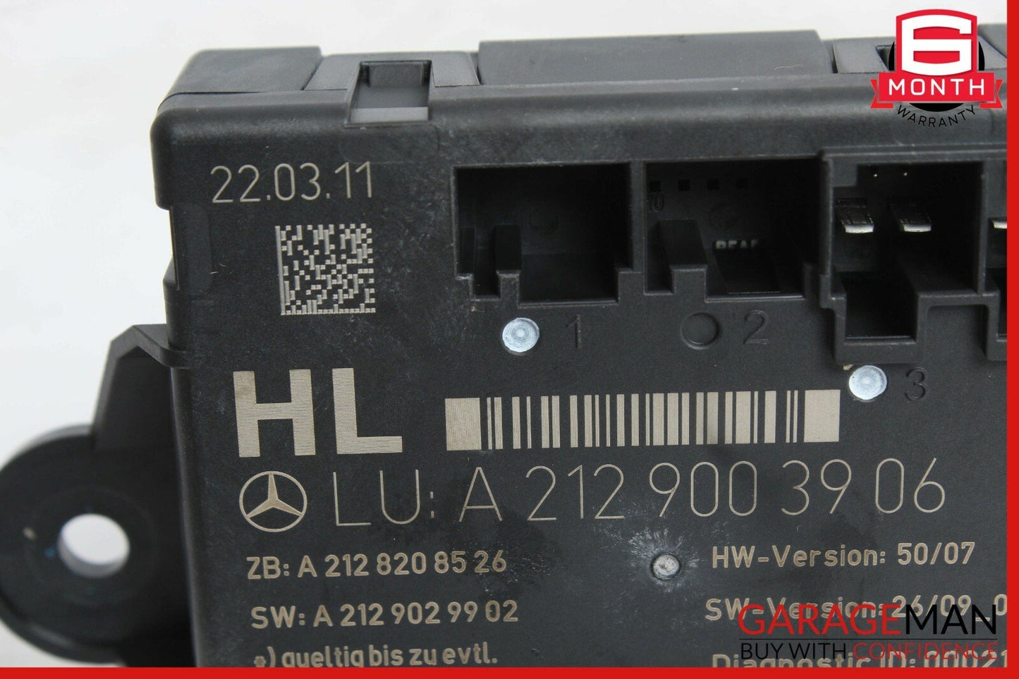 08-14 Mercedes W204 C250 C300 Rear Left Driver Side Door Control Module OEM