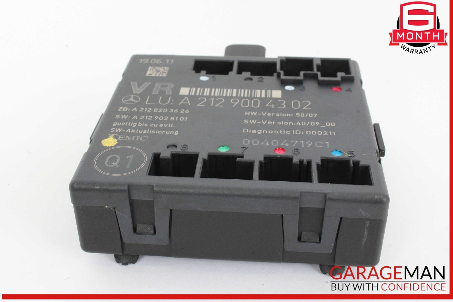 08-18 Mercedes W204 C250 E350 E400 Front Right Side Door Control Module Unit OEM