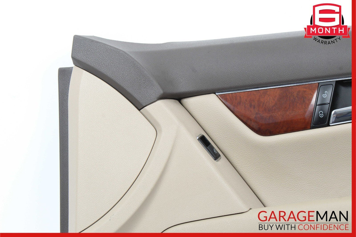 08-11 Mercedes W204 C250 C300 Front Right Side Interior Door Panel Beige OEM