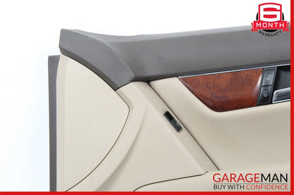08-11 Mercedes W204 C250 C300 Front Right Side Interior Door Panel Beige OEM