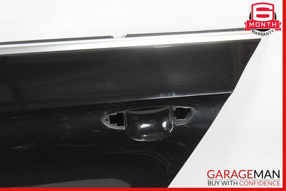 09-17 Volkswagen VW CC Rear Left Side Exterior Door Shell Panel Black OEM