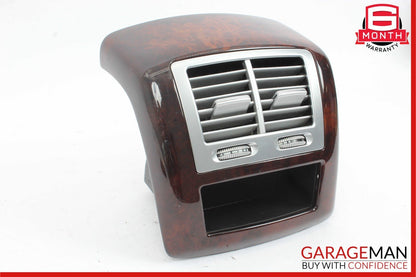 07-13 Mercedes W221 S550 Rear Center Console A/C AC Air Vent Trim Assembly Wood