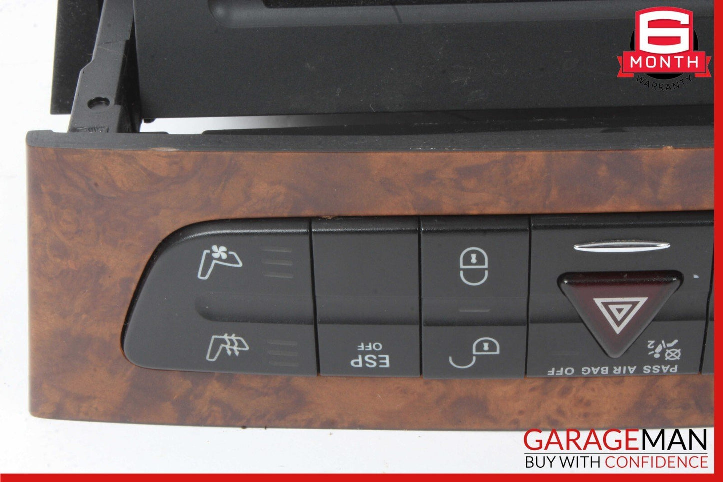 06-11 Mercedes W219 CLS63 AMG Hazard Light Control Door Lock Switch Panel Assy