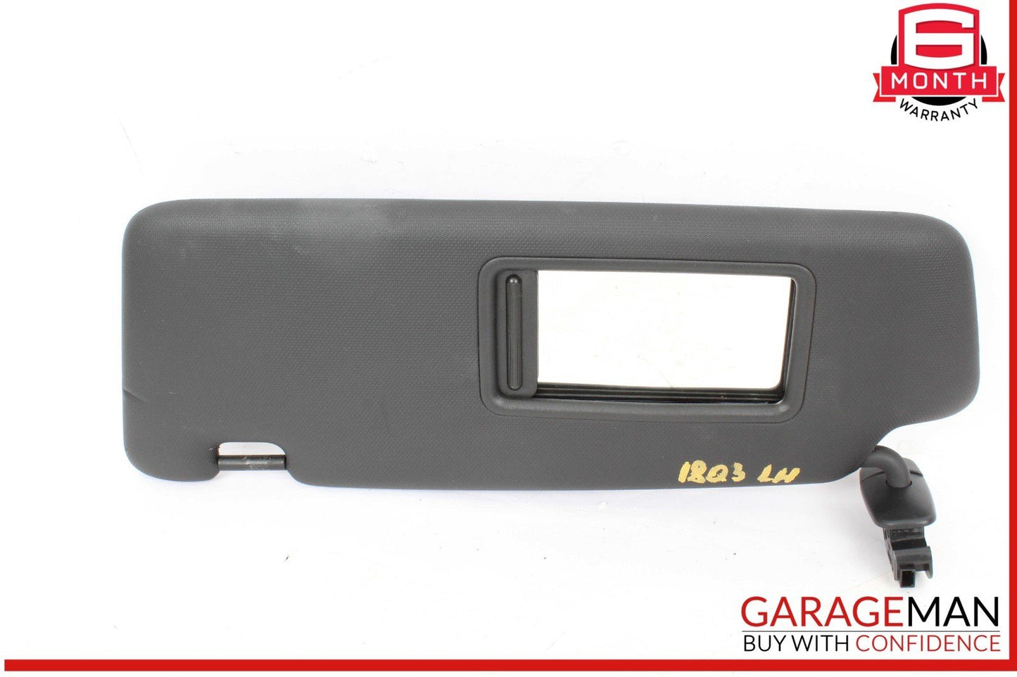 15-18 Audi Q3 Front Left Driver Side Sun Visor Sunvisor Black 8K0857551 OEM