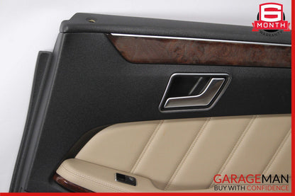 10-13 Mercedes W212 E350 E300 Rear Right Interior Door Panel Trim Assembly Beige
