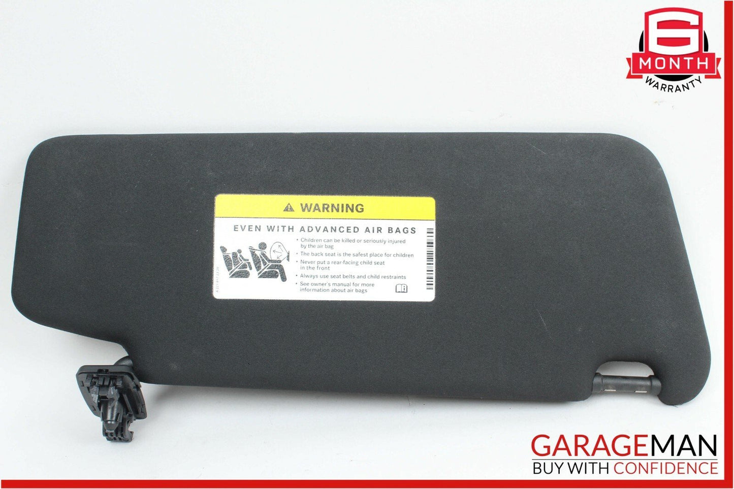 08-14 Mercedes W204 C250 Front Left Sun Visor Sunvisor Shade Cover Black
