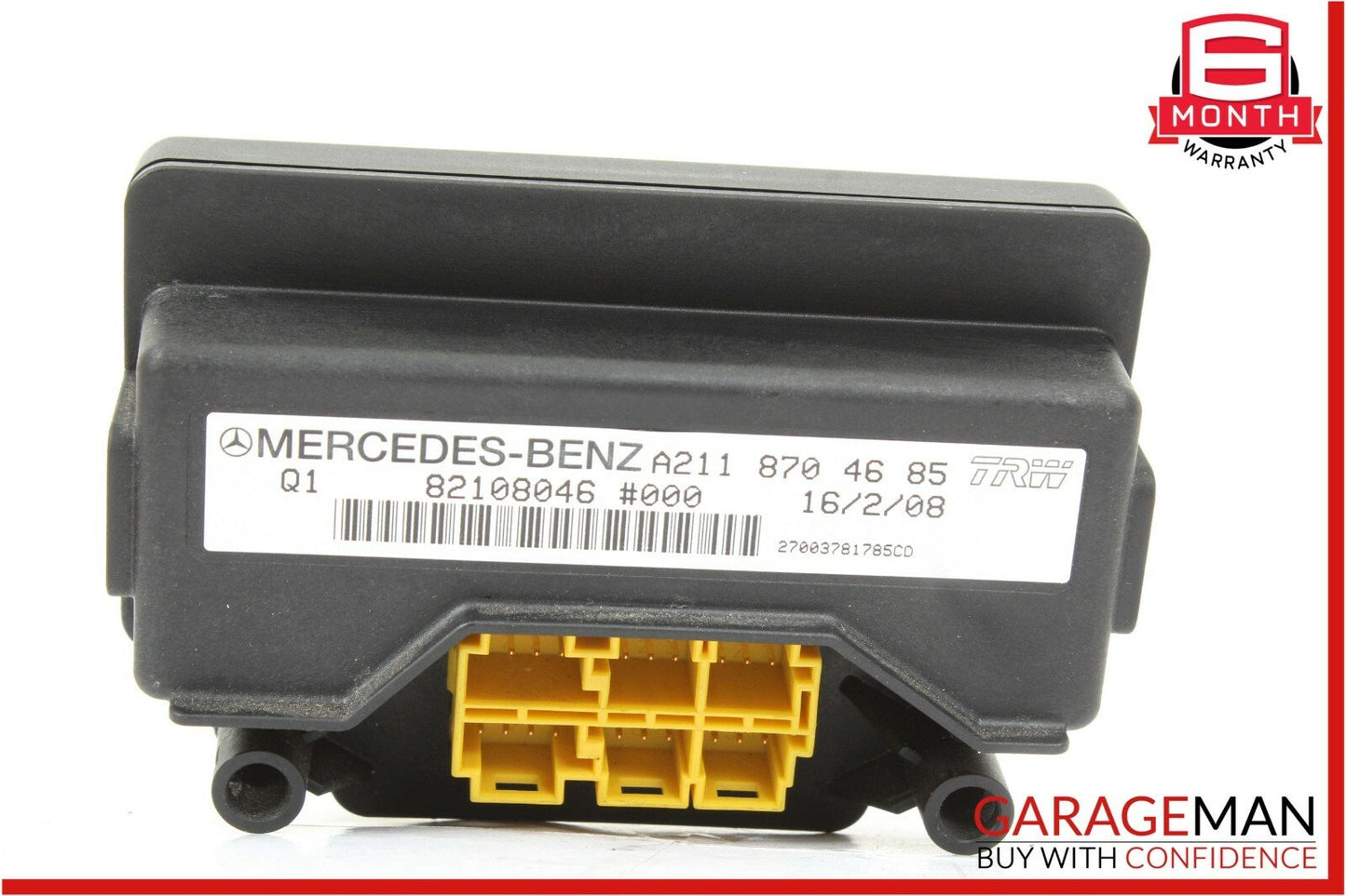 06-09 Mercedes X164 GL450 R350 ML550 Right Seat Weight Sensor Control Module