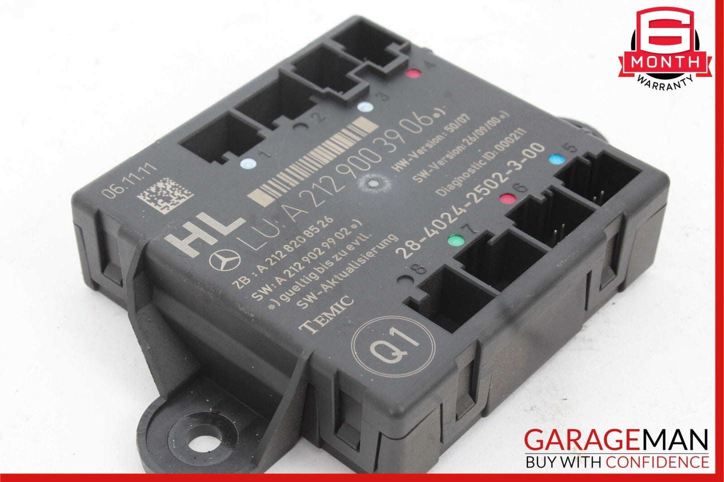 08-18 Mercedes E350 C250 C300 CLS400 Rear Left Side Door Control Module Unit