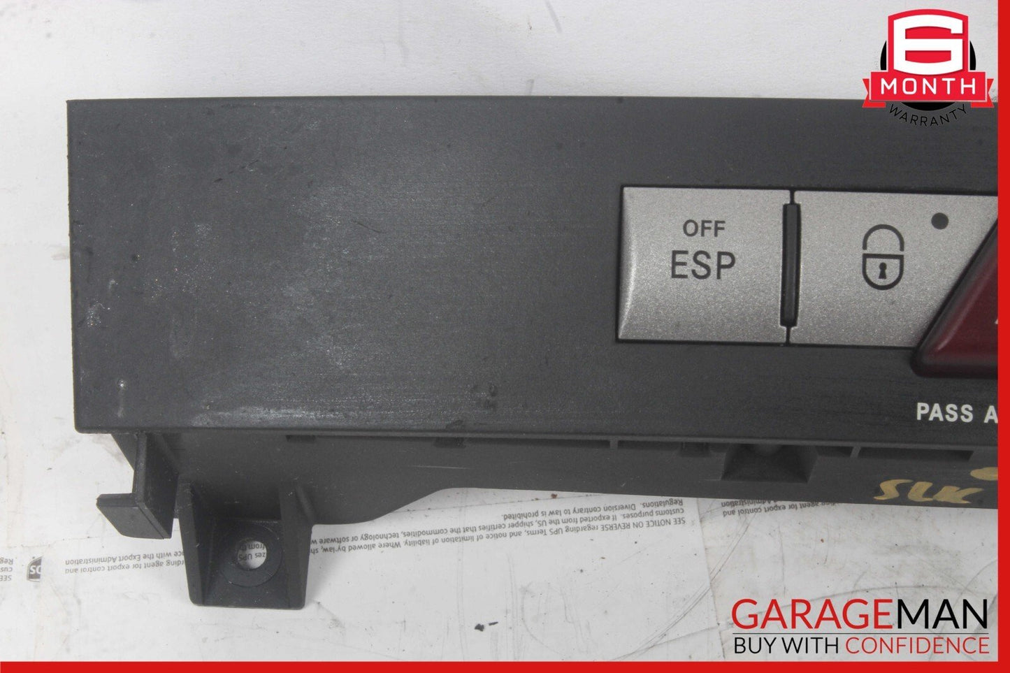 05-11 Mercedes R171 SLK350 SLK280 Door Lock Dash Hazard Light Control Panel OEM