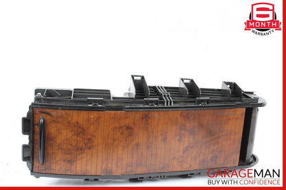 06-11 Mercedes W219 CLS500 Rear Center Console Storage Armrest Arm Rest Wood