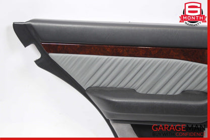 92-99 Mercedes W140 500SEL S420 Rear Left Driver Side Interior Door Panel Gray