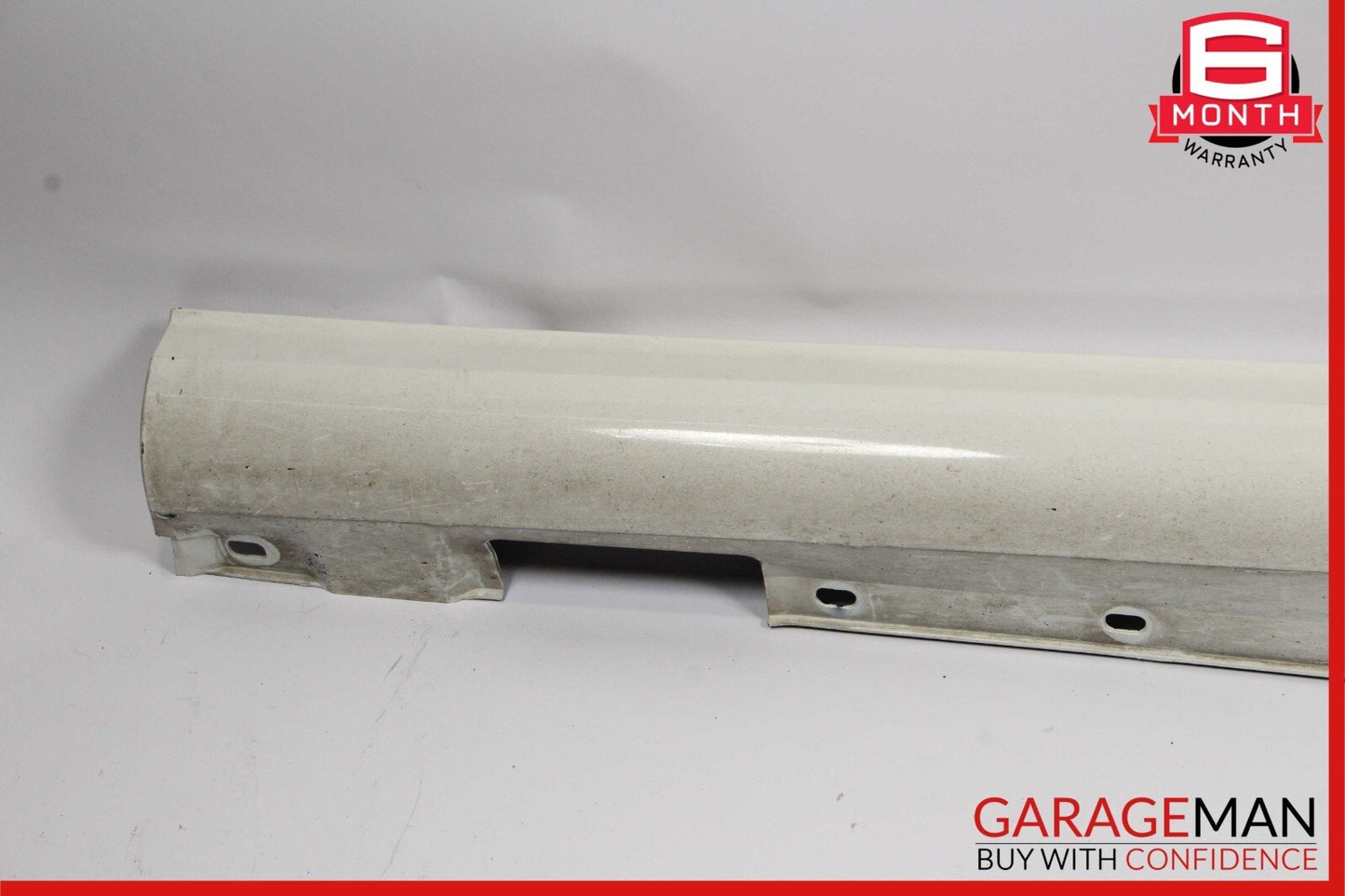 08-14 Mercedes W204 C250 AMG Sport Sedan Left Side Skirt Rocker Moulding White