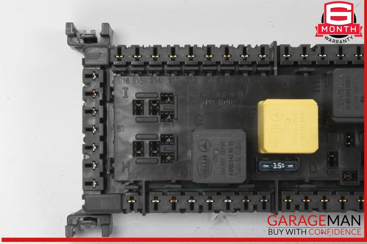 12-16 Mercedes W166 ML350 4MATIC ML550 Rear Relay Fuse Box 1669063901 OEM
