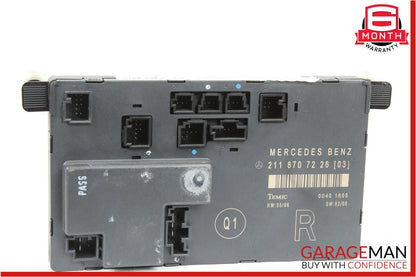 03-09 Mercedes W211 E350 E63 AMG Front Right Side Door Control Module Unit OEM