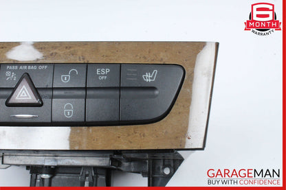07-09 Mercedes W211 E350 E550 Hazard Control Door Lock Switch Panel 2116303152