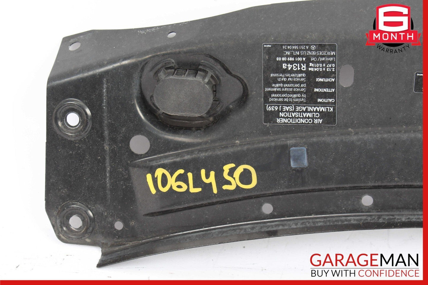 06-12 Mercedes X164 GL450 R350 Front Upper Radiator Core Tie Bar Support Frame