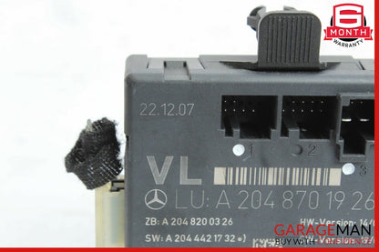 08-18 Mercedes W204 C300 C250 E400 Front Left Side Door Control Module OEM