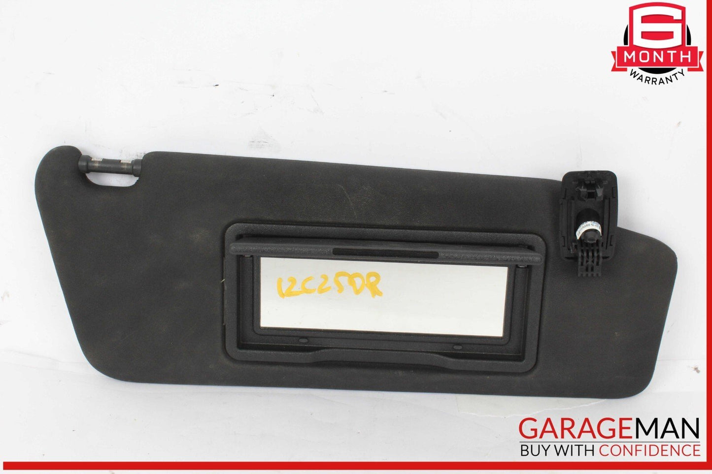 08-14 Mercedes W204 C250 C300 C350 Front Right Side Sunvisor Sun Visor Black OEM