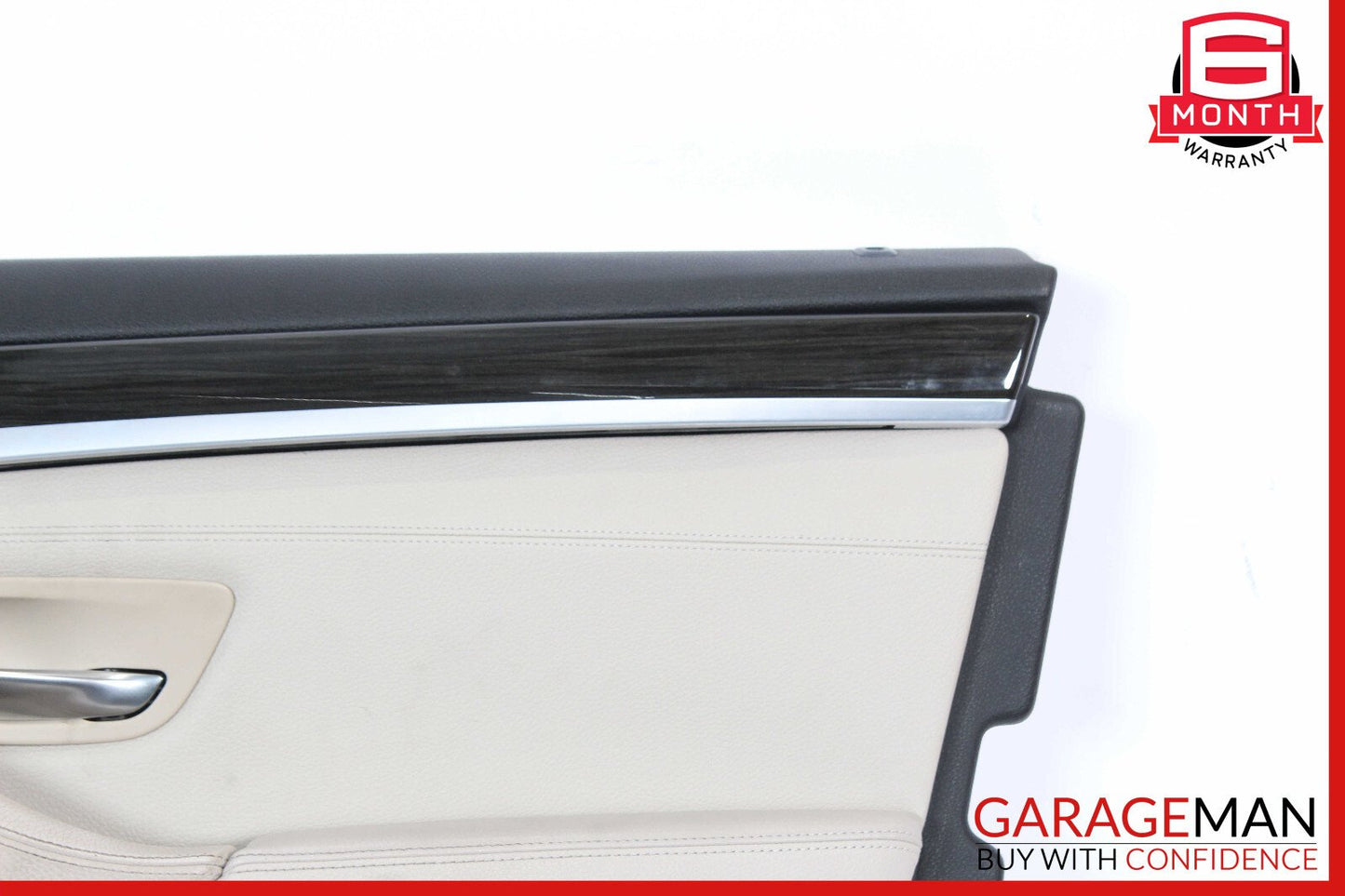 11-16 BMW F10 550i 535i 528i Front Right Side Interior Door Panel Brown OEM