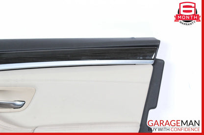11-16 BMW F10 550i 535i 528i Front Right Side Interior Door Panel Brown OEM