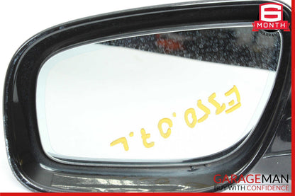07-09 Mercedes W211 E350 E320 Front Left Side Door Mirror Rear View  Black OEM