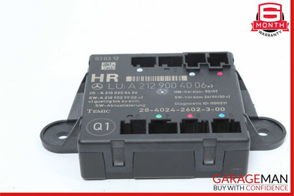 08-18 Mercedes X204 GLK350 C250 Rear Right Side Door Control Module Unit OEM