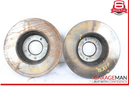 12-15 BMW X1 Front Left and Right Side Brake Disc Rotor Rotors Set of 2 OEM