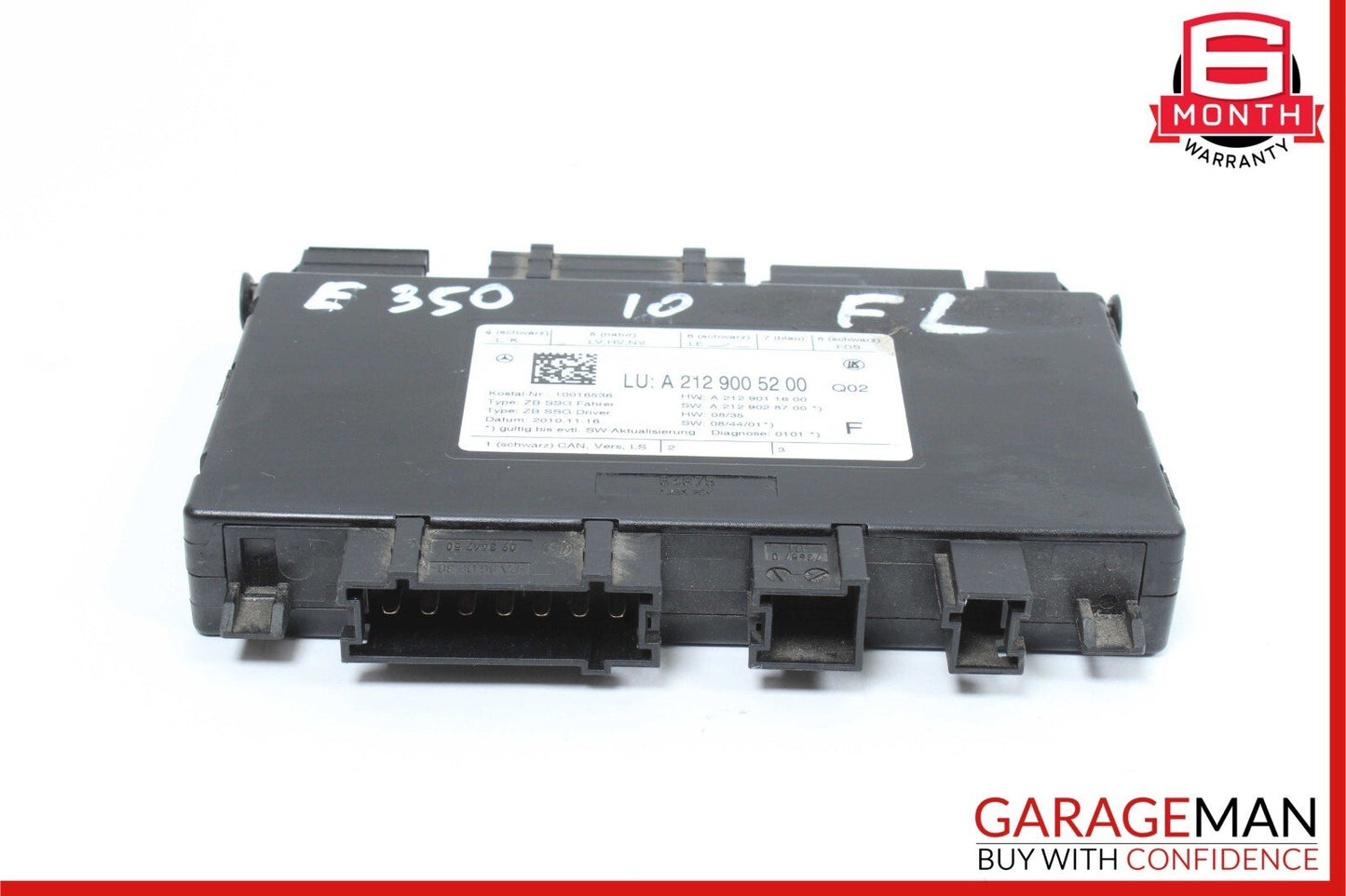 08-18 Mercedes W212 E350 C300 Seat Control Module Front Left Driver Side OEM