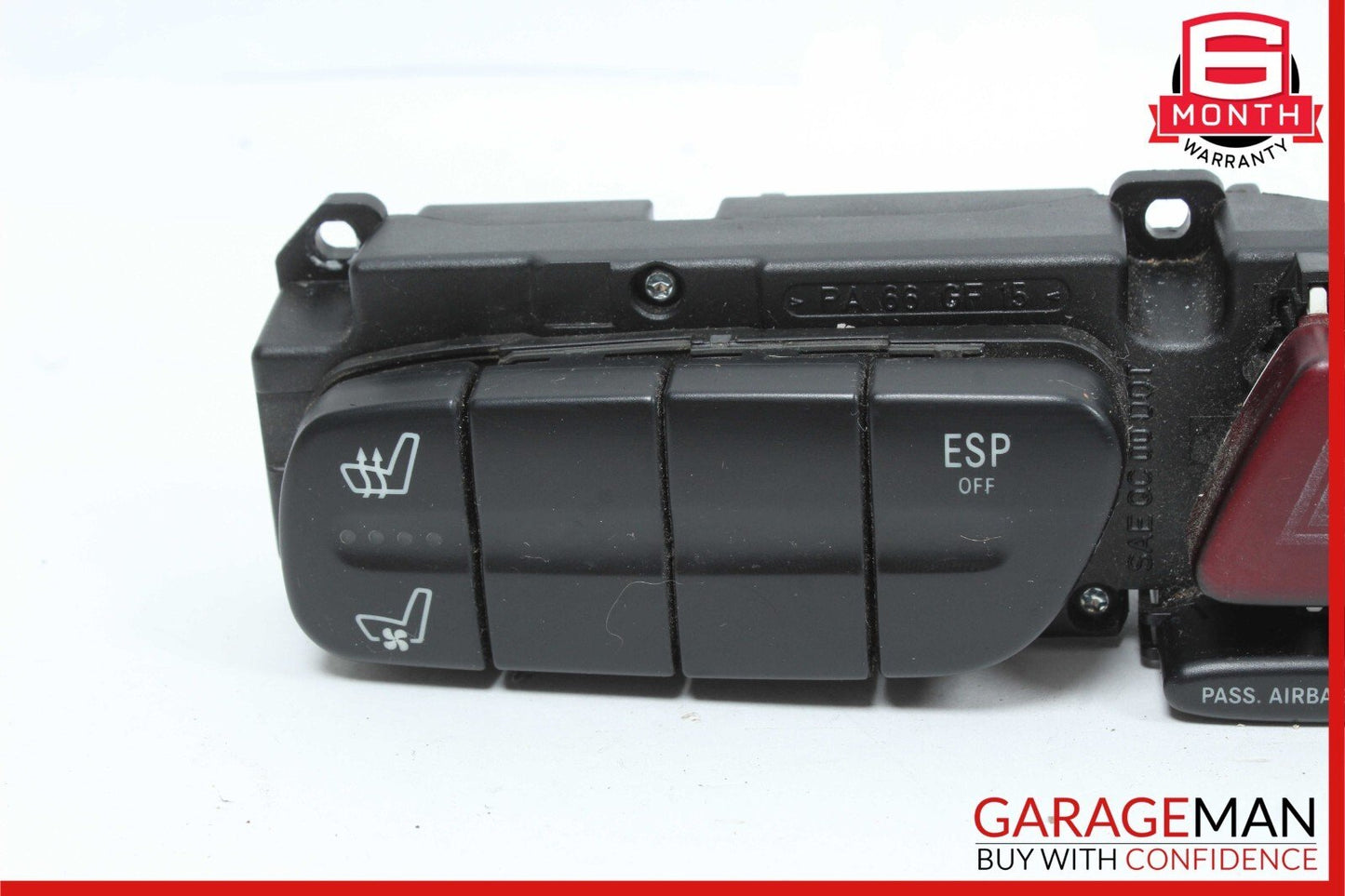 01-04 Mercedes W203 C230 CLK320 Dashboard Dash Hazard Light Control Switch Panel