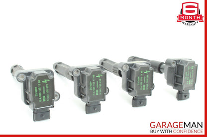 01-04  Mercedes R170 SLK230 Engine Ignition Coil Spark Plug Set of 4 Pc Assembly