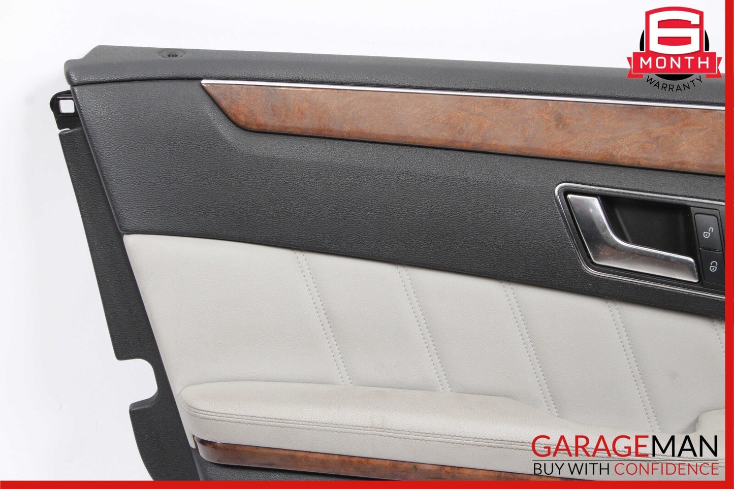 10-13 Mercedes W212 E350 Front Left Interior Door Panel Cover Assembly Grey