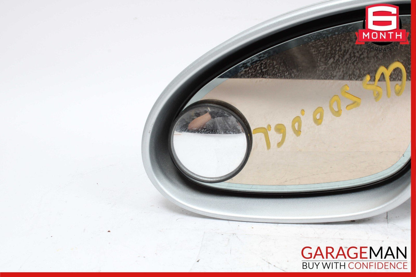 06-08 Mercedes W219 CLS500 Front Left Side Door Mirror Rear View Cubanite Silver