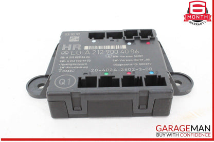 08-18 Mercedes W204 C300 Rear Right Side Door Control Module 2129004006 OEM