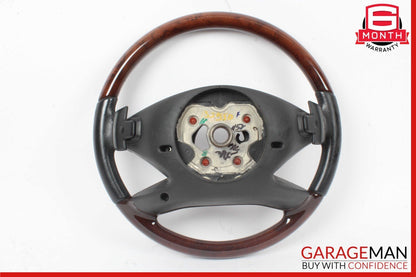 10-13 Mercedes W221 S550 S600 Steering Wheel w/ Paddle Shifters Wood Anthracite