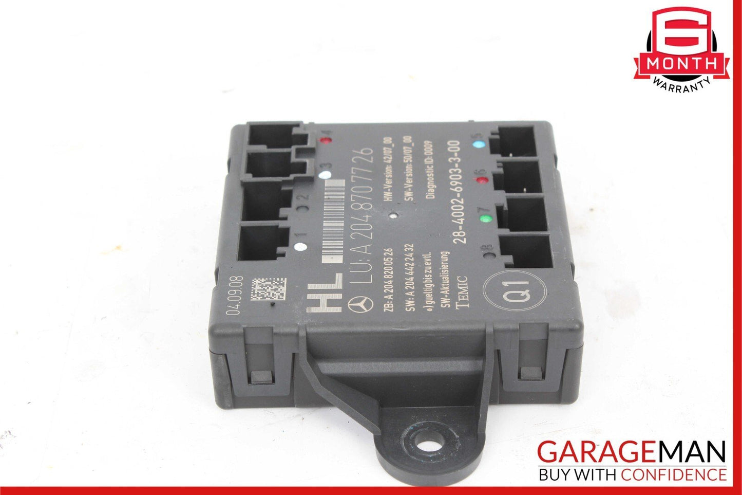 09-12 Mercedes X204 GLK350 C350 Rear Left Side Door Control Module Unit OEM