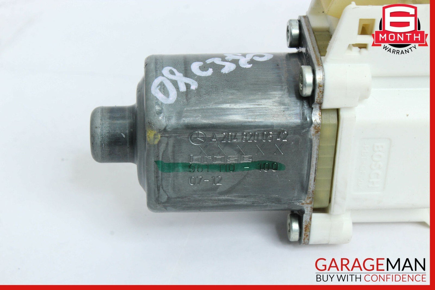 08-14 Mercedes W204 C350 Rear Left Driver Side Door Window Regulator Motor OEM