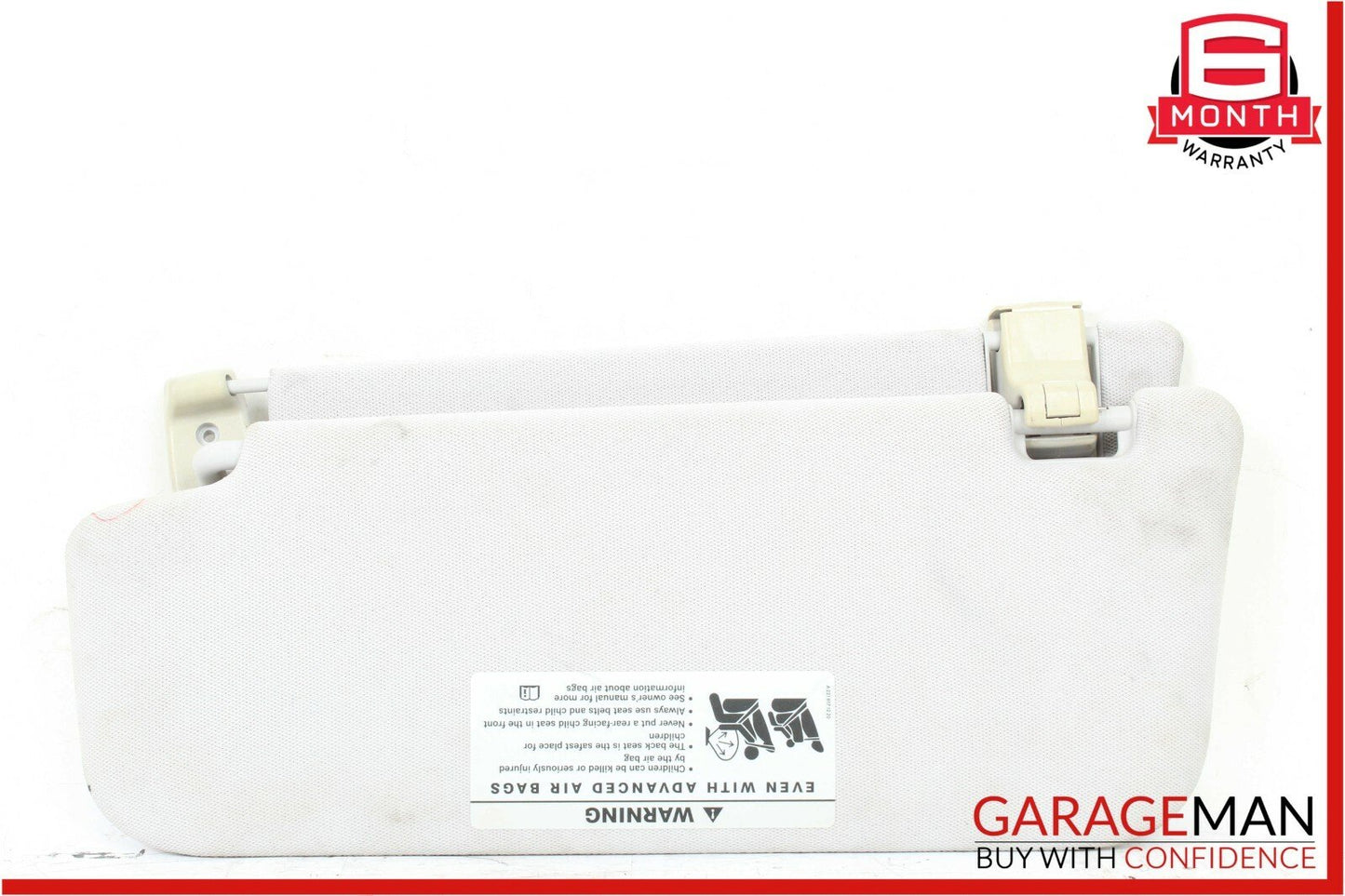 07-09 Mercedes W211 E350 E550 Front Right Sunvisor Sun Visor Shade Suede Gray