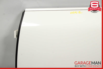 03-06 Porsche Cayenne 955 Rear Left Driver Side Exterior Door Shell Panel White