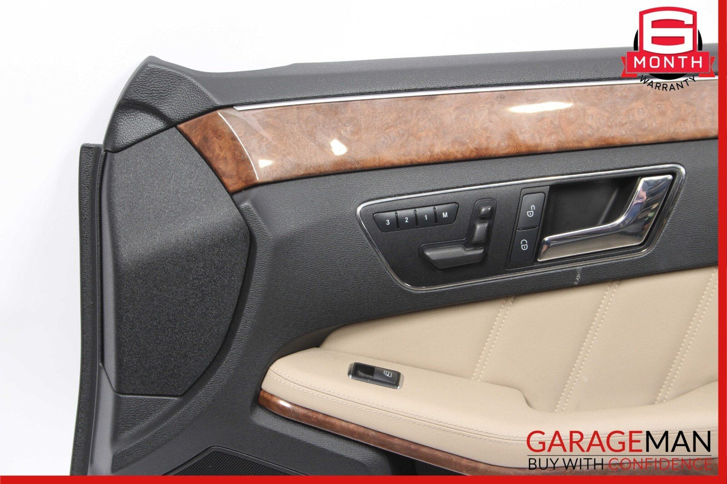 10-13 Mercedes W212 E350 E550 Front Right Side Interior Door Panel Cover Beige