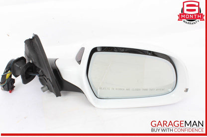 09-16 Audi S4 Front Right Passenger Side Door Rear View Mirror White OEM