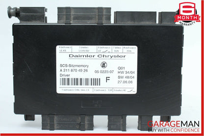 03-11 Mercedes E350 GL450 CLS350 SLK280 Front Left Side Seat Control Module Unit