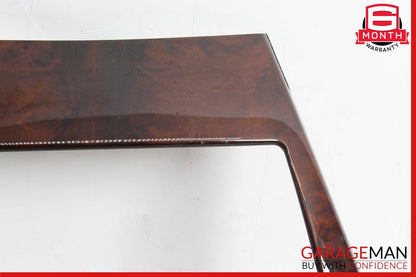 07-14 Mercedes W216 CL550 Center Console Comand Unit Radio Bezel Trim Wood OEM