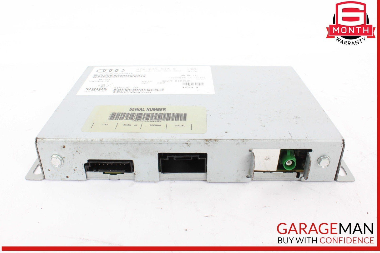 13-15 Audi TT TTS Quattro Sirius Satellite Radio Control Module Unit 8E0035593R