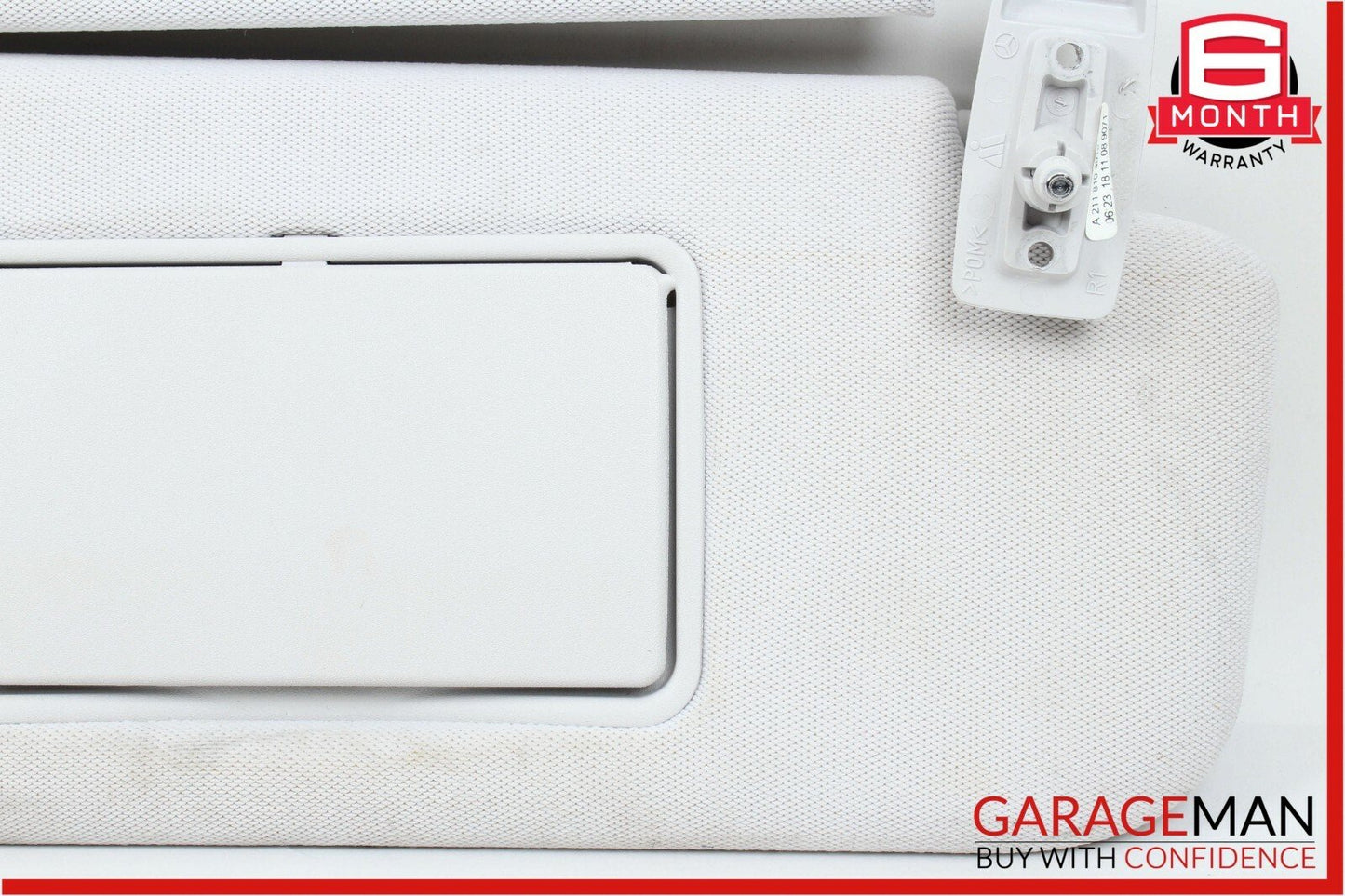 07-09 Mercedes W211 E350 Front Right Sunvisor Sun Visor Shade Cover Suede Grey
